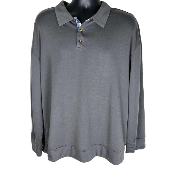 Amazon Other - Men's New Long Sleeve Polo Shirts-Casual Thermal Loose Fit Pullover Sweatshirts